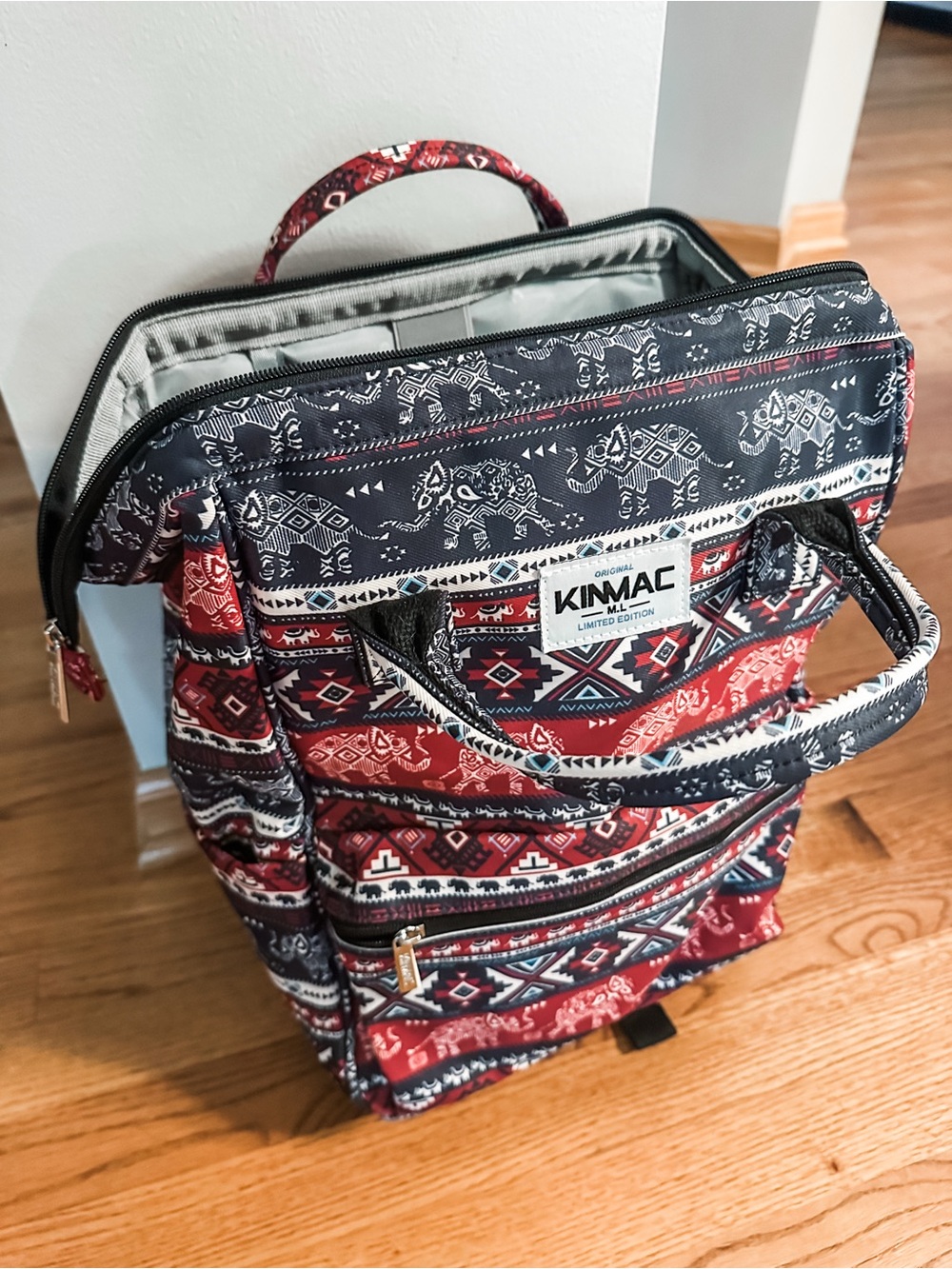 Top zip style travel backpack